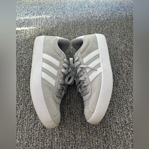 Adidas Gray and White Sneakers